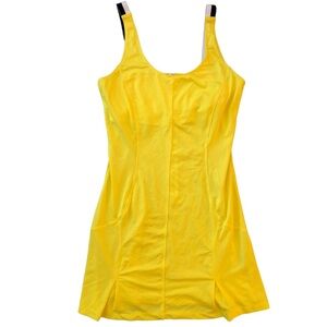 FILA Tennis Sports Dress With Zipper and Bra Yellow Size Small